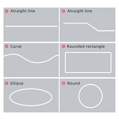 6x6mm/8x8mm Slim LED Silicone Tube Cover for LED Strip Lights - Ultra-Thin Flexible Diffuser